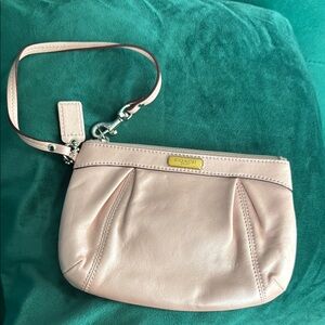 Coach Pink Wristlet Clutch
